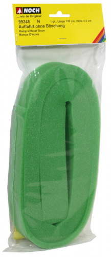 NOCH 99348 N Auffahrt ohne Böschung 1-gleisig 135cm, 3,5% (grün)