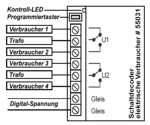 PIKO 55031 Schaltdekoder Verbrauchsartikel DCC/MM