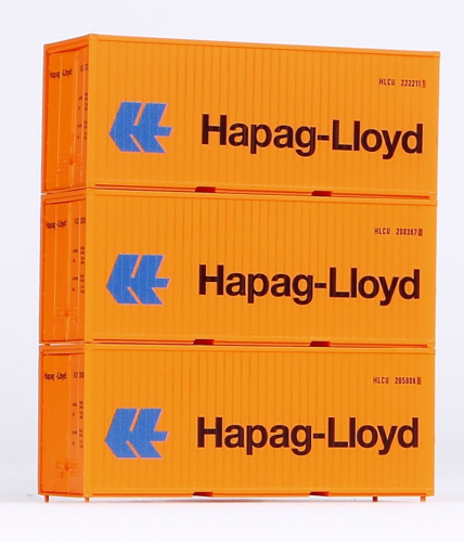 PIKO 56202 3-tlg. Set 20' Container »Hapag-Lloyd«