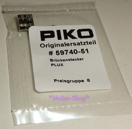 PIKO 59740-51 [Ersatzteil] Brückenstecker PluX12 (NEM 658)