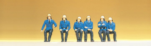 Preiser 14207 H0 Feuerwehrmänner, sitzend