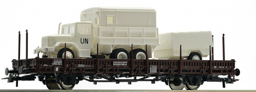 ROCO 67495 H0 Rungenwagen ÖBB mit GMC M35 ÖBH