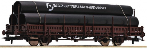ROCO 67670 H0 Rungenwagen beladen mit »Röhren«, ÖBB