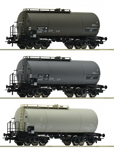 ROCO 76015 H0 3-tlg. Set: Kesselwagen, DRG