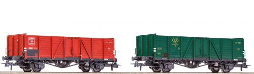 ROCO 76102 H0 2-tlg.Set Offene Güterwagen, SNCB