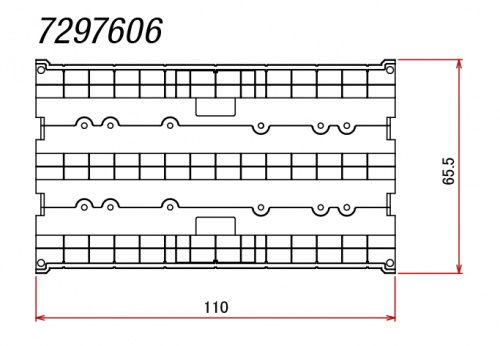 Rokuhan S019 (NOCH 97606) Z Viadukt, 2-gleisig, gerade 110mm