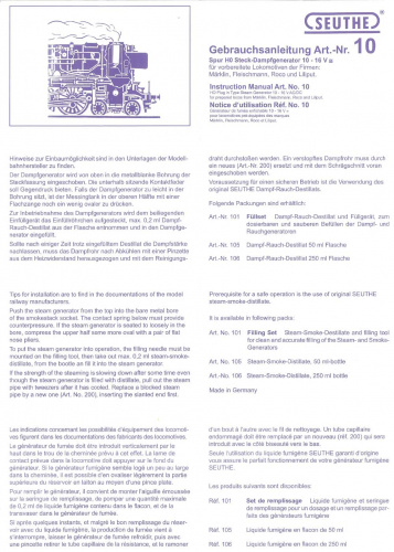 Preview: Seuthe Dampfgenerator Nr. 10 (inkl. Destillat)