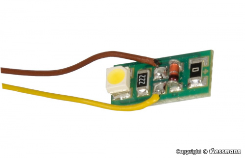 Viessmann 6006 Hausbeleuchtung mit 1 LED warmweiß, (10 Stück)