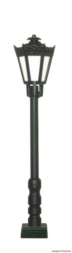 Viessmann 60701 H0 Parklaterne, schwarz, LED, warmweiss