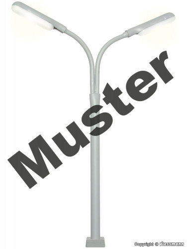Viessmann 6723 H0 Bausatz Peitschenleuchte, doppelt, Glühlampe