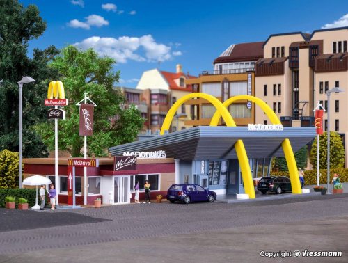 Vollmer 3635 H0 McDonald's Restaurant mit McCafé