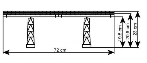 Preview: Vollmer 42550 H0 Kreuztalviadukt Halle