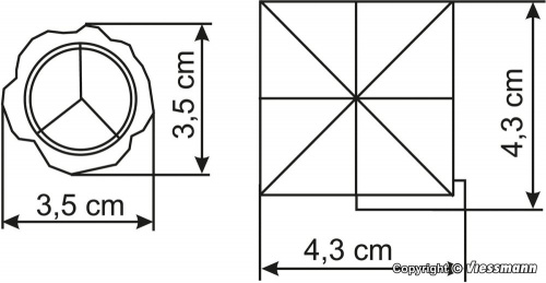 Vollmer 43606 H0 Grillplatz mit Hütte