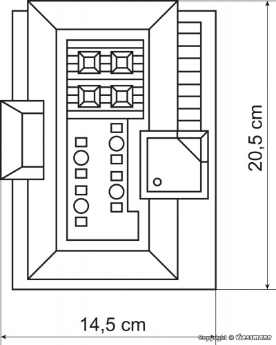 Vollmer 43656 H0 Discothek mit LED-Beleuchtung, Funktionsbausatz