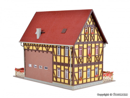 Preview: Vollmer 43688 H0 Tante-Emma-Laden mit LED-Beleuchtung