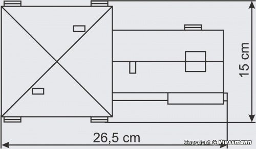 Vollmer 43774 H0 DHL Deutsche Post Gebäude
