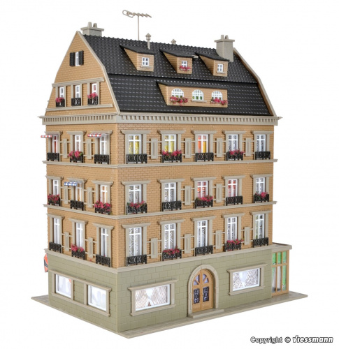 Vollmer 43781 H0 Restaurant mit Inneneinrichtung & Beleuchtung