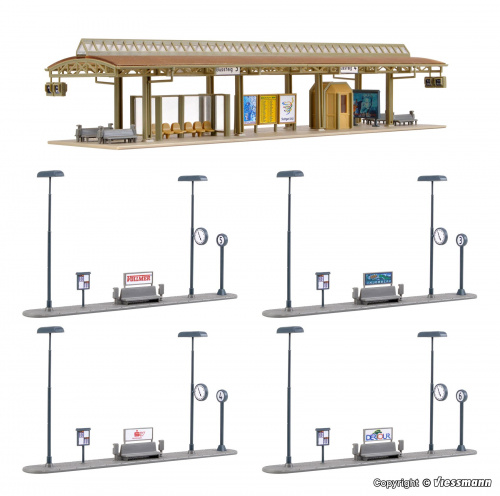 Vollmer 45149 H0 Busstation, überdacht