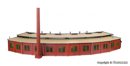Preview: Vollmer 5758 H0 Ringlokschuppen 6-ständig