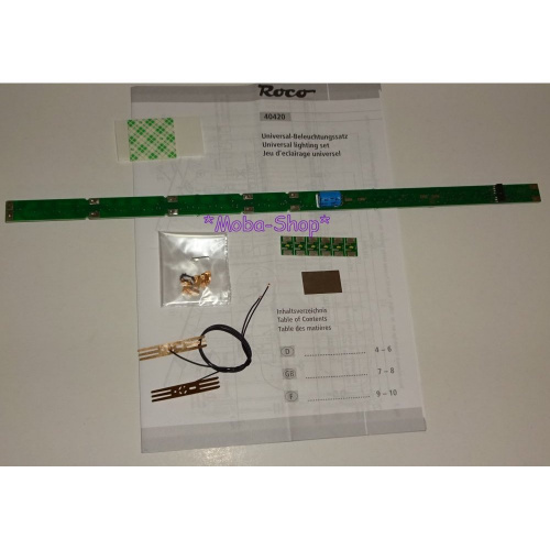 ROCO 40420 H0 LED-Universal-Beleuchtungssatz für 4a.H0-Wagen