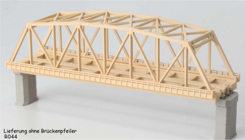 Rokuhan R044 (Noch 97044) Z Kastenbrücke 2-gleisig, 220mm, beige