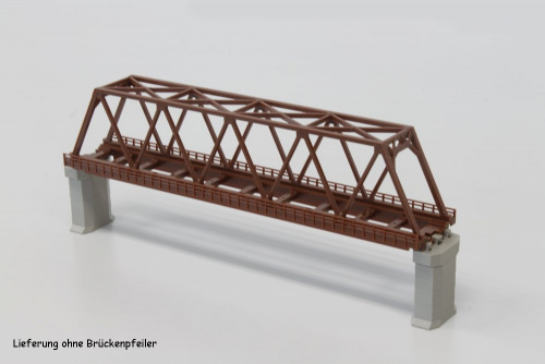 Rokuhan R061 (Noch 97061) Z Kastenbrücke 1-gleisig, 220mm, braun