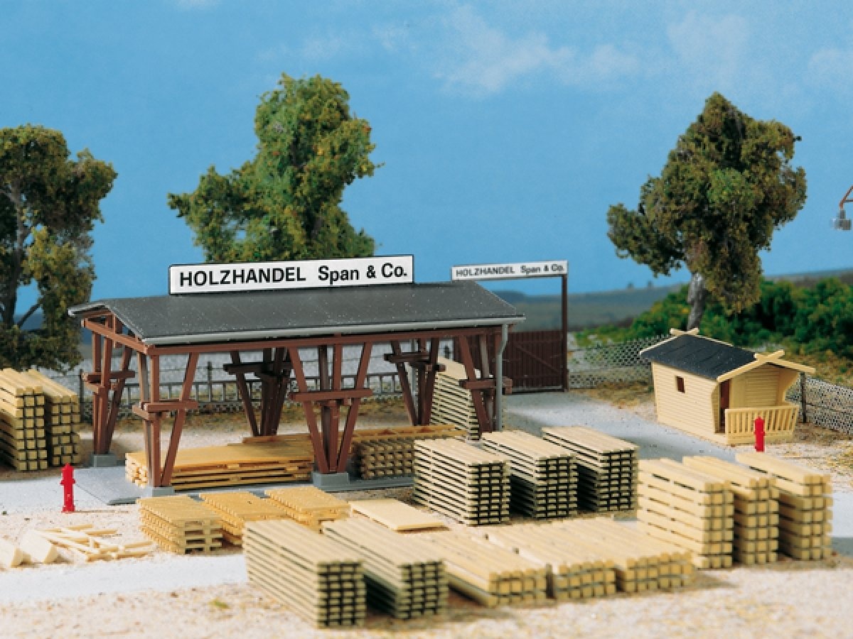Auhagen 11353 H0 Holzhandel Span & Co