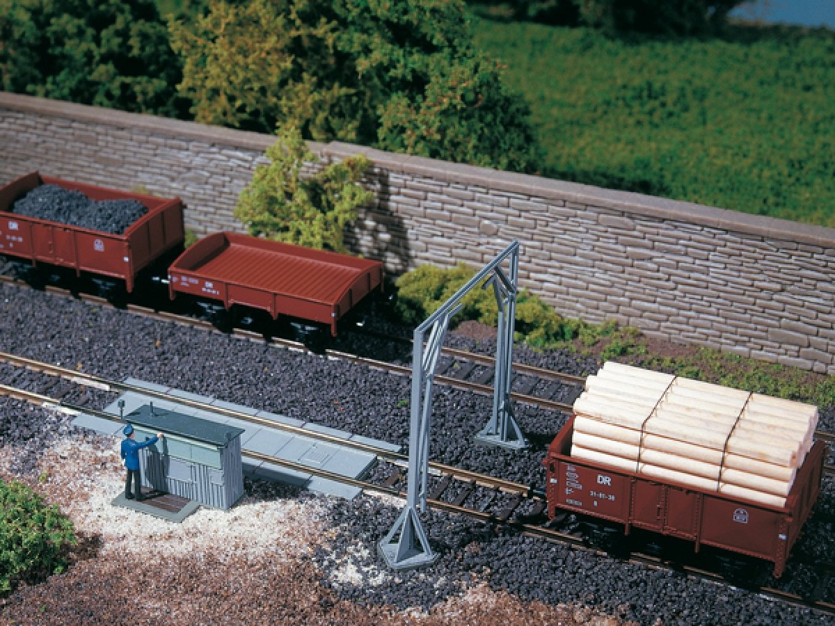 Auhagen 11404 H0 Gleiswaage mit Lademaß