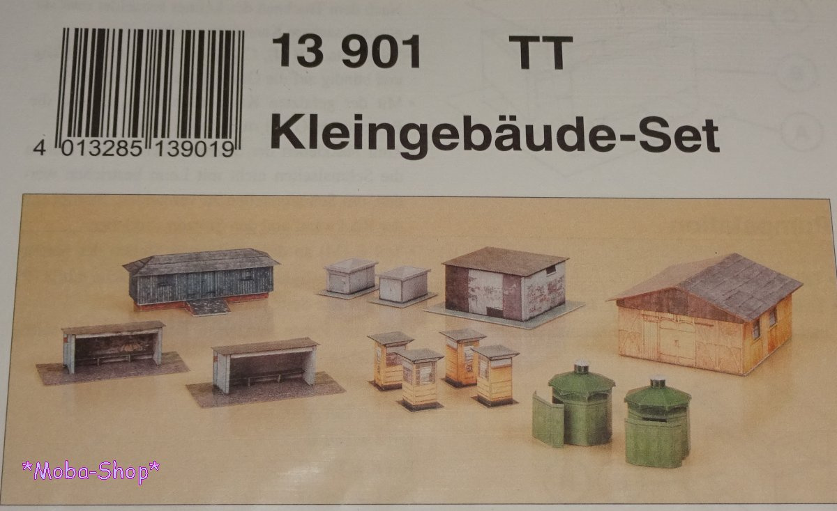 Auhagen 13901 TT Karton Kleingebäude-Set
