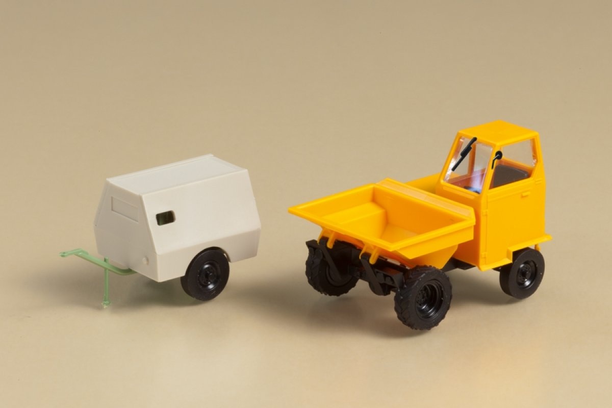 Auhagen 41641 H0 Dumper mit Kompressoranhänger