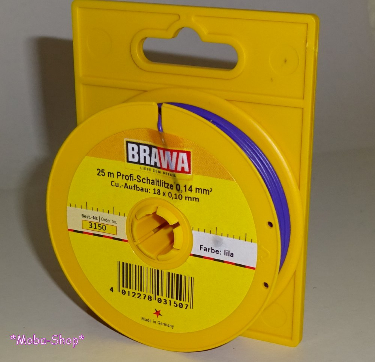 Brawa 3150 Schaltlitze 0,14mm² 25m, lila