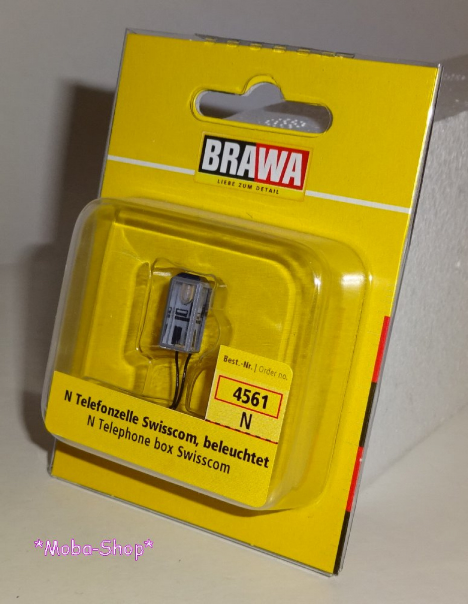 Brawa 4561 N Telefonzelle Swisscom, beleuchtet