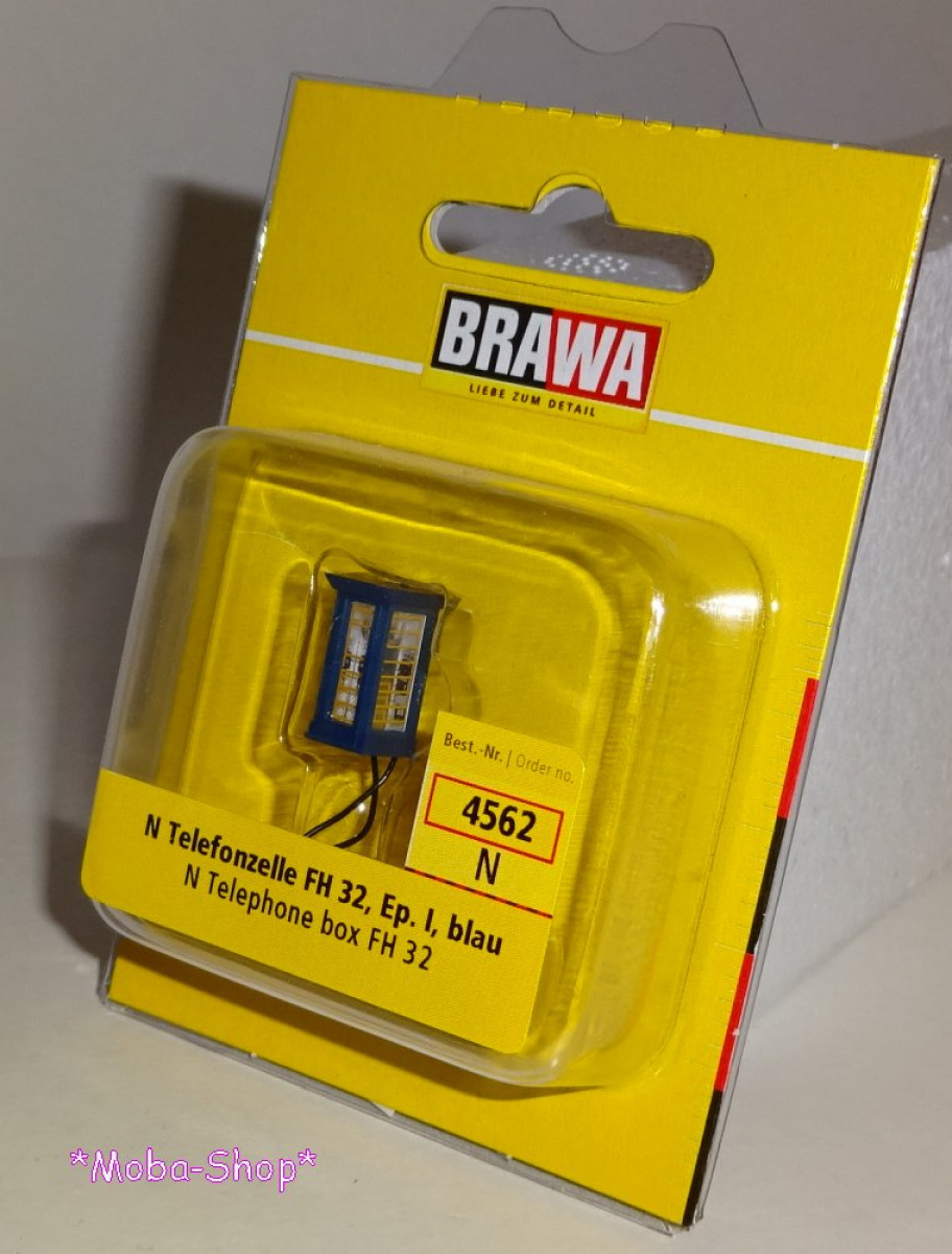 Brawa 4562 N Telefonzelle FH 32, I, blau