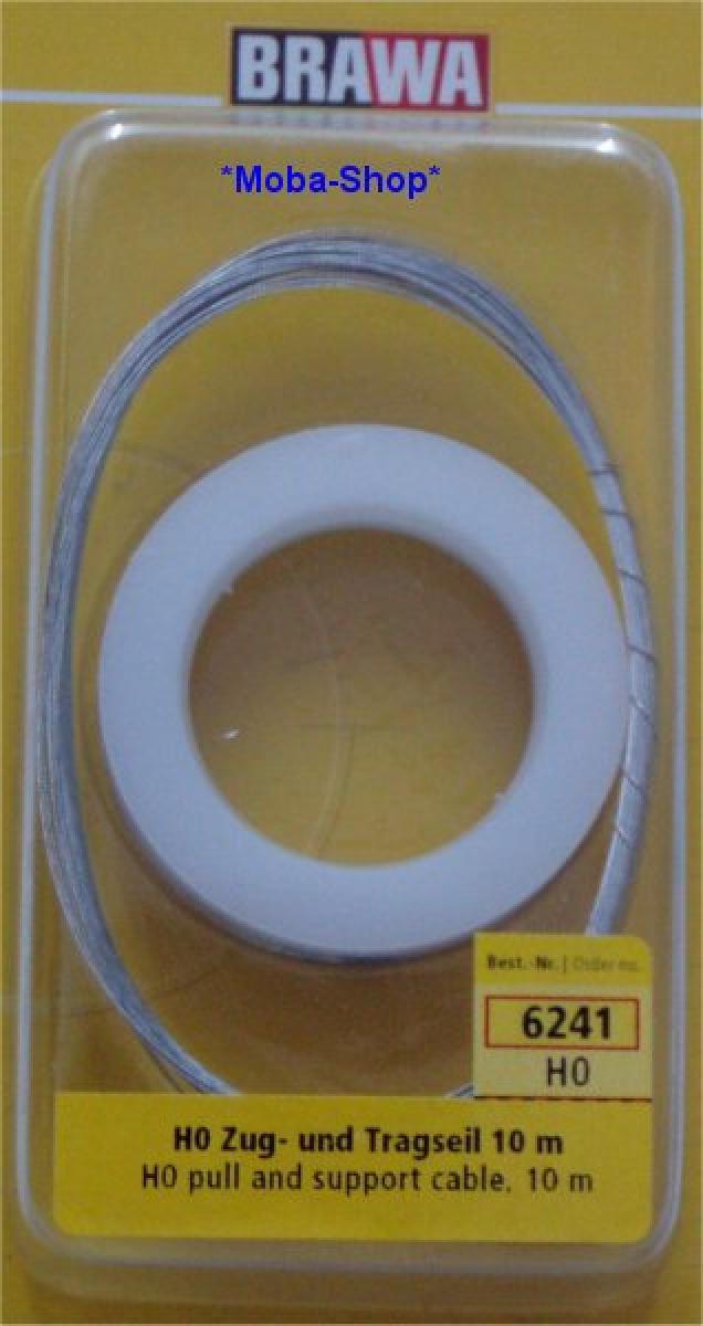 Brawa 6241 Seilbahn Zug- und Tragseil, 10m