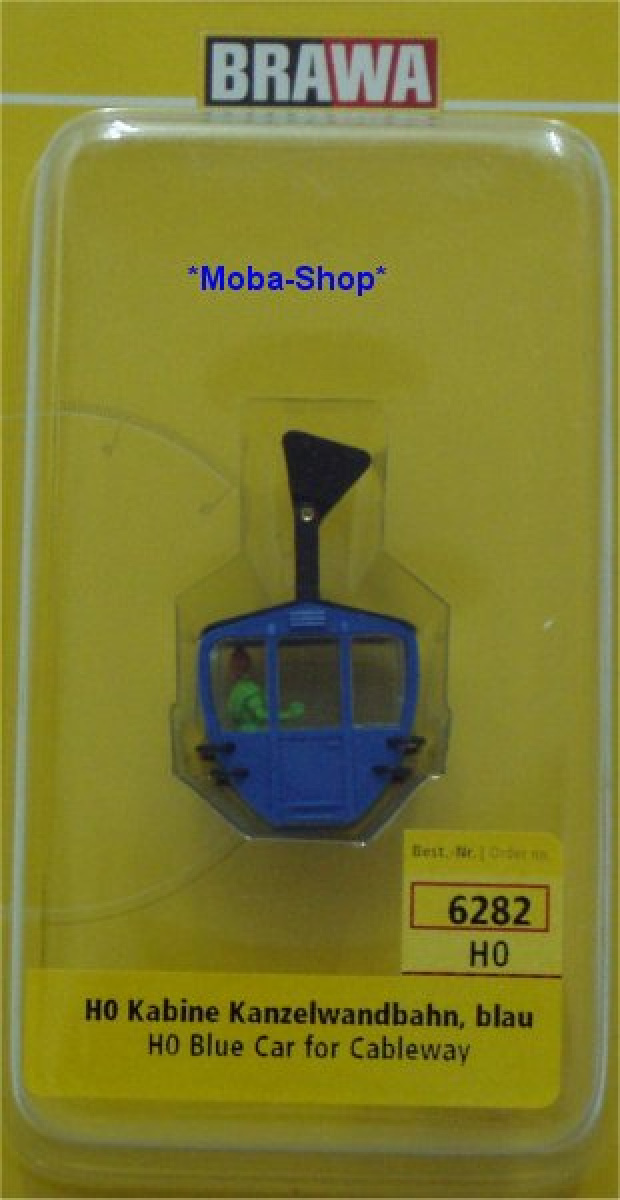 Brawa 6282 Seilbahn Kabinen einzeln, blau