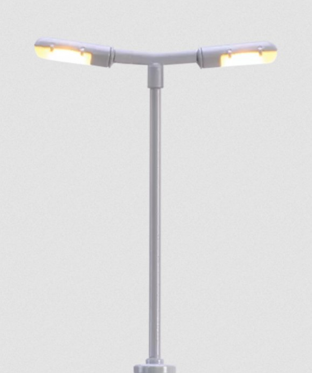 Brawa 83002 N Bahnsteigleuchte, 2-fach, Stecksockel mit LED