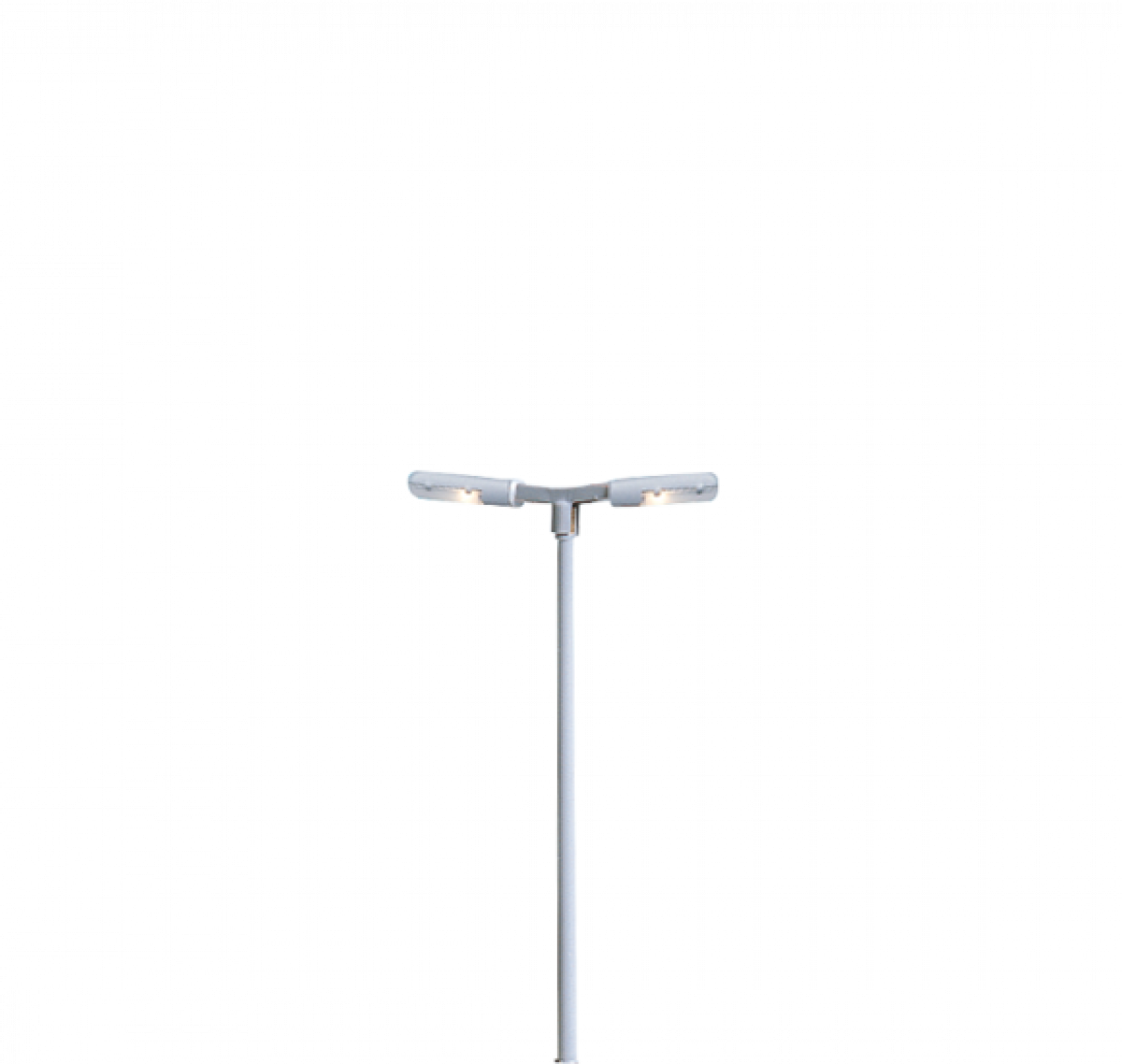 Brawa 84059 H0 Bahnsteigleuchte, 2-fach, Stecksockel mit LED