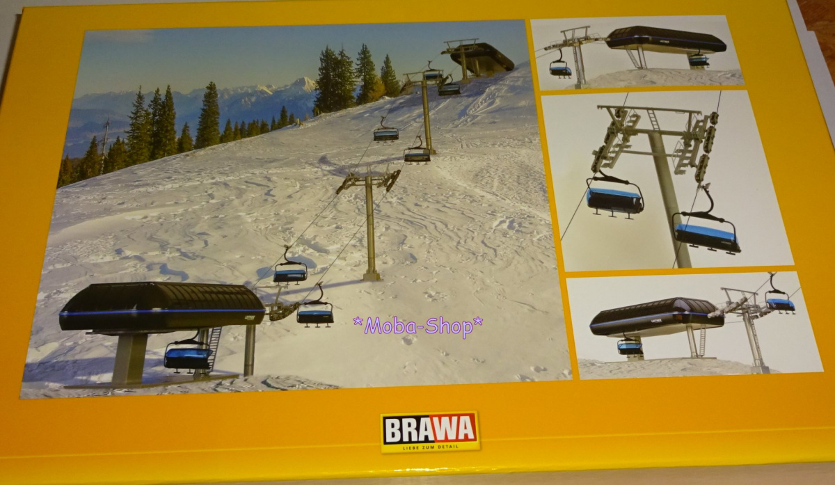 Brawa 6346 H0 Seilbahn Sesselbahn (6er-Sessel)