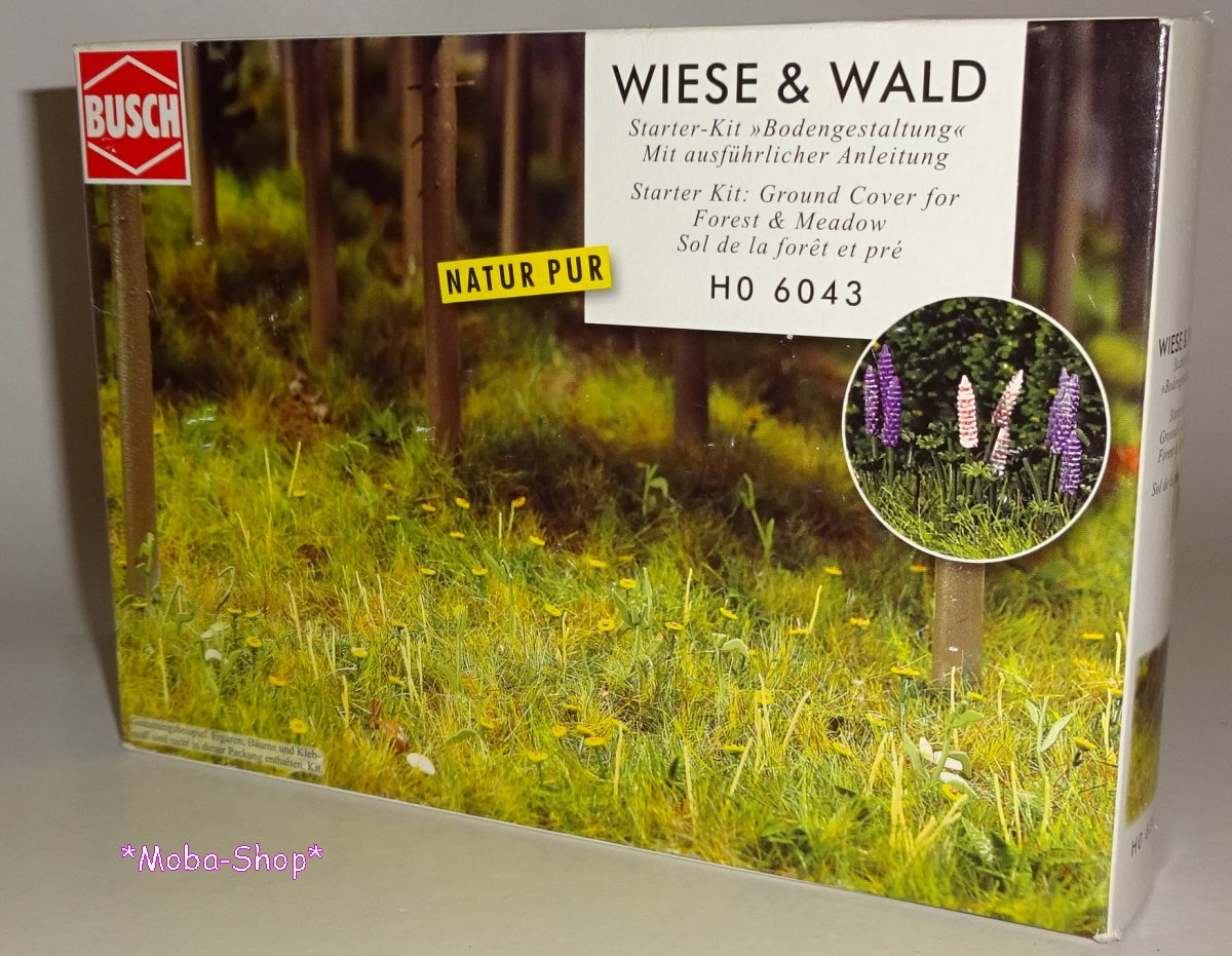 Busch 6043 Starter-Kit: Bodengestaltung Wald & Wiese