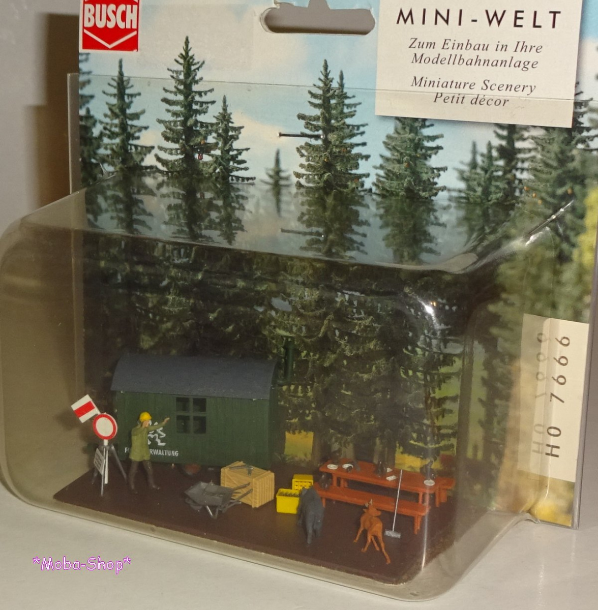 Busch 7666 H0 M-Szene: Tierische Mahlzeit