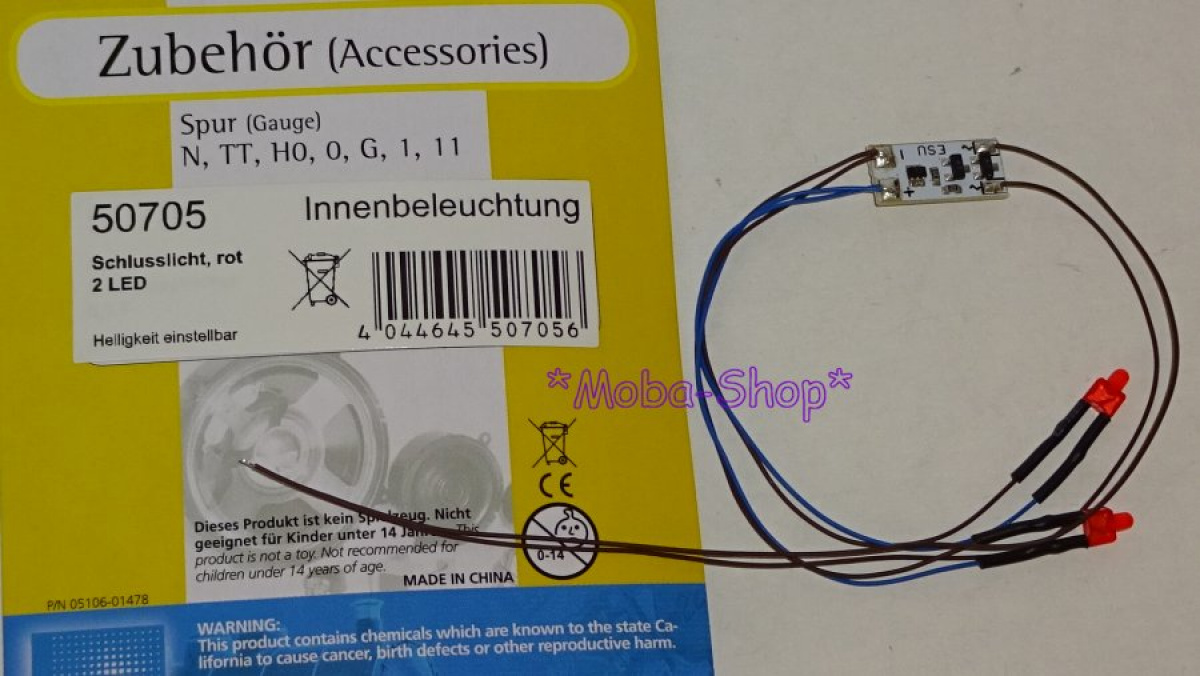 ESU 50705 Schlußlicht, 2x rot