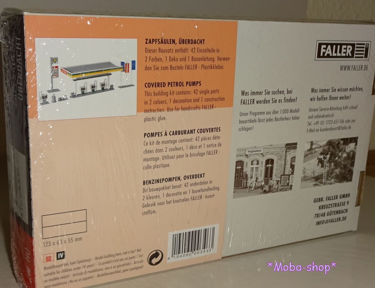 Faller 130346 H0 Überdachte Zapfsäulen