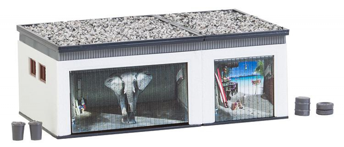 Faller 130620 H0 Doppelgarage mit Antriebsteilen