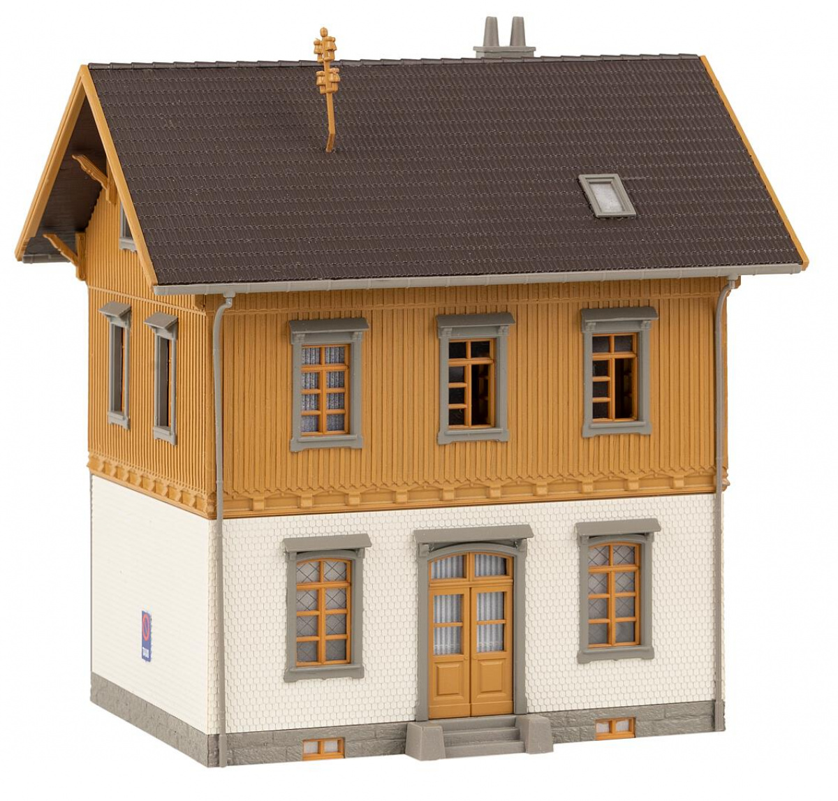 Faller 130887 H0 Dorfpostamt mit Zubehör