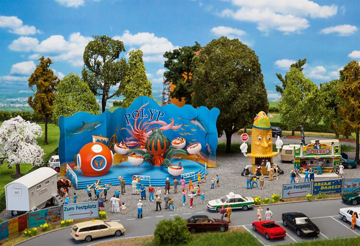 Faller 140341 H0 Kirmes-Set mit Polyp