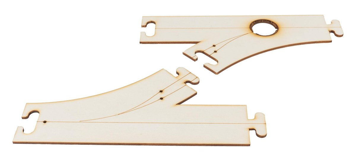 Faller 161939 H0 Laser-Street »Abzweigung links und Einmündung 45°«