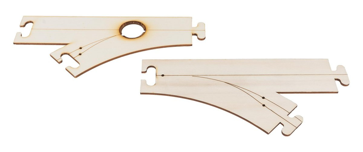 Faller 161939 H0 Laser-Street »Abzweigung links und Einmündung 45°«