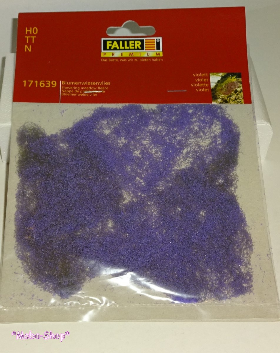 Faller 171639 Blumenwiesenvlies, fein, violett blühend