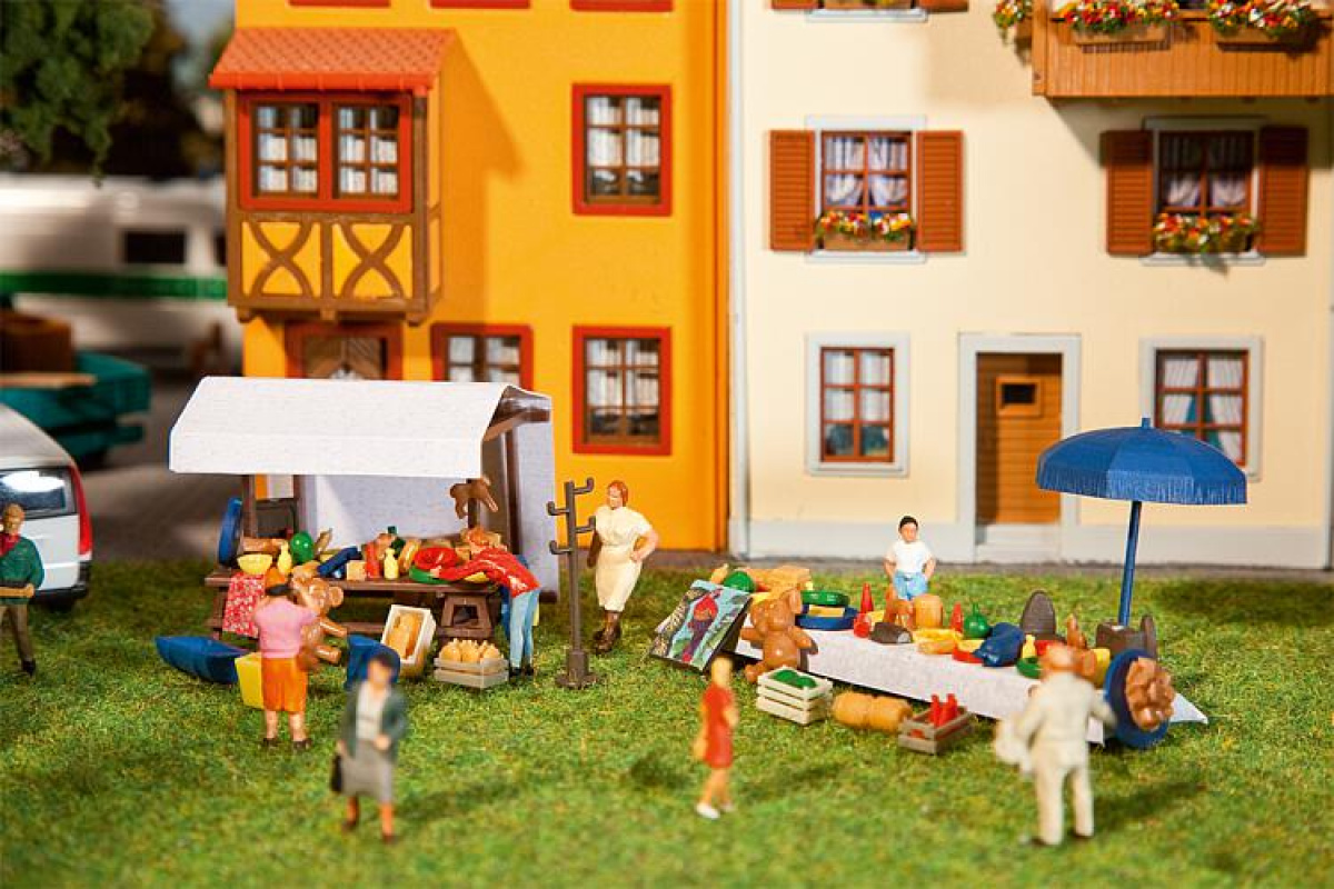 Faller 180619 H0 Trödelmarkt Set 2