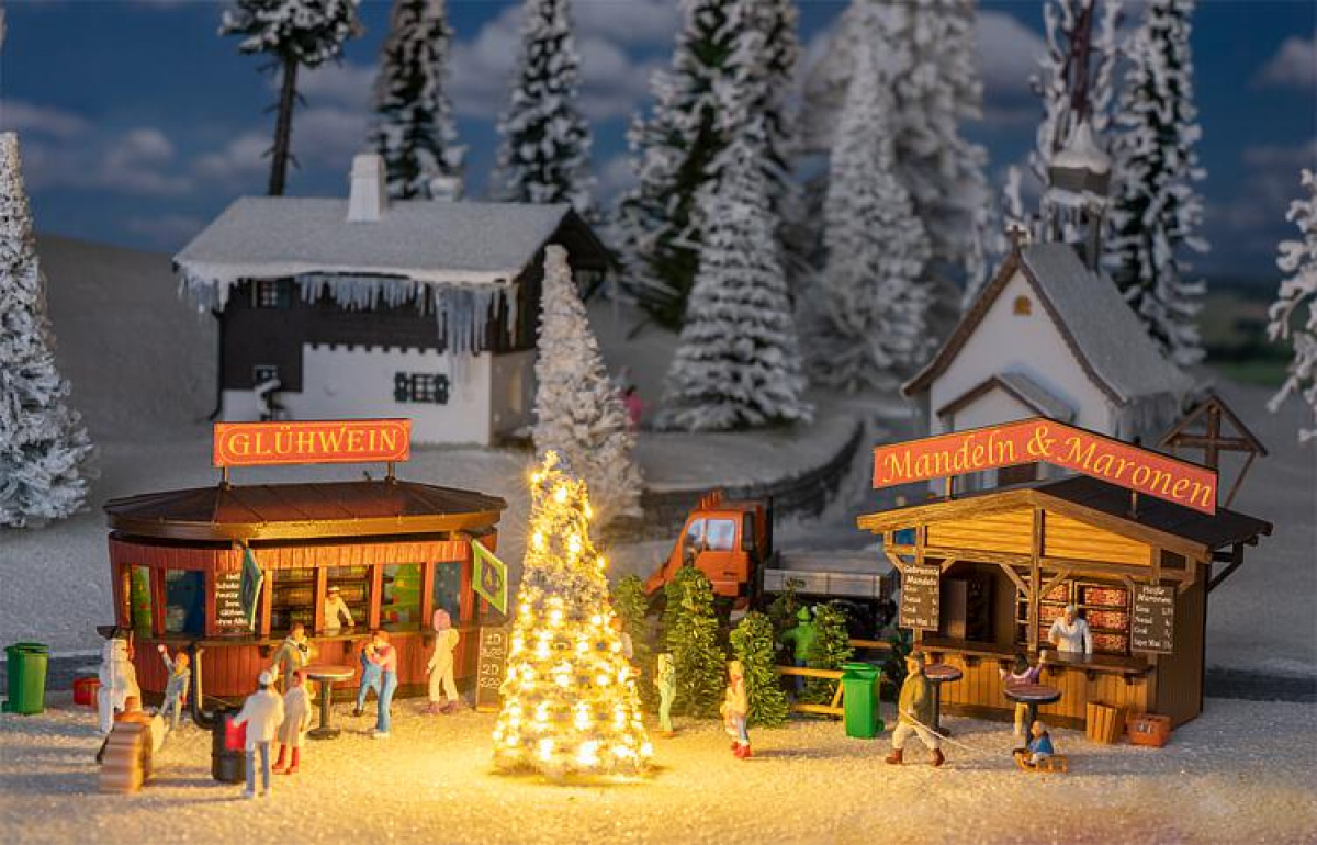 Faller 190092 H0 Jubiläumsmodell 2 Weihnachtsmarktbuden